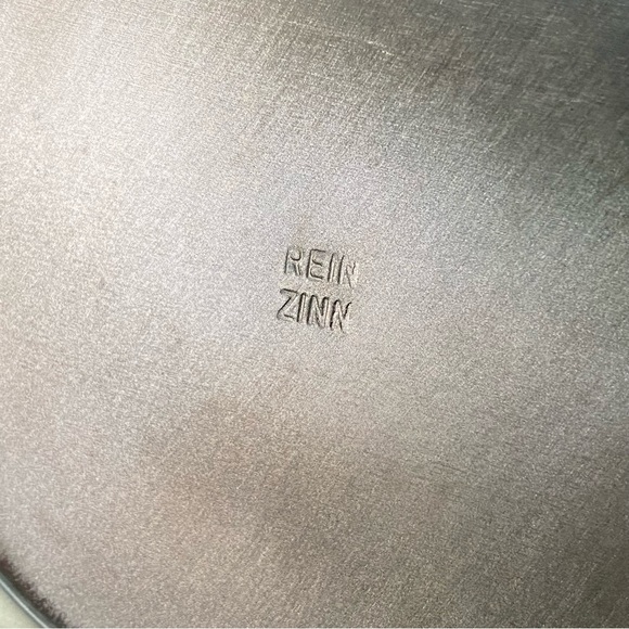 Vintage REIN ZINN 0.5L Blue & White German Stoneware Beer Stein Pewter Mug - Picture 14 of 14